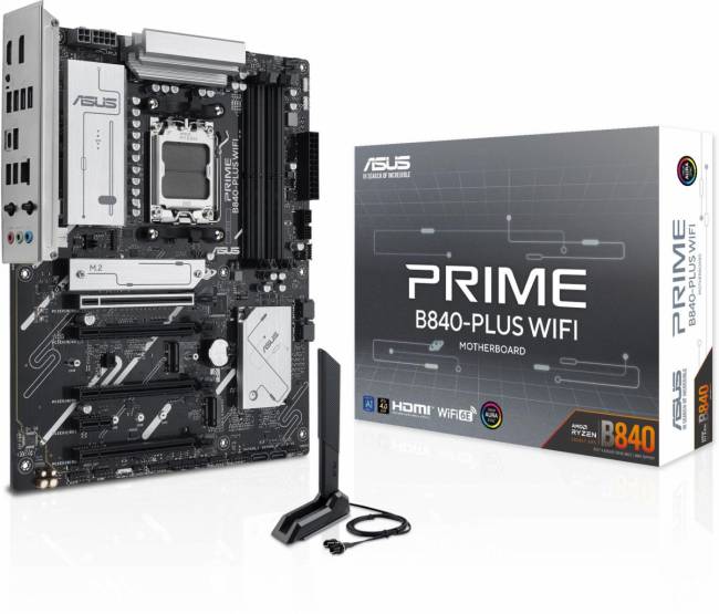 Материнская плата ASUS PRIME B840-PLUS WIFI — для бизнеса и офиса