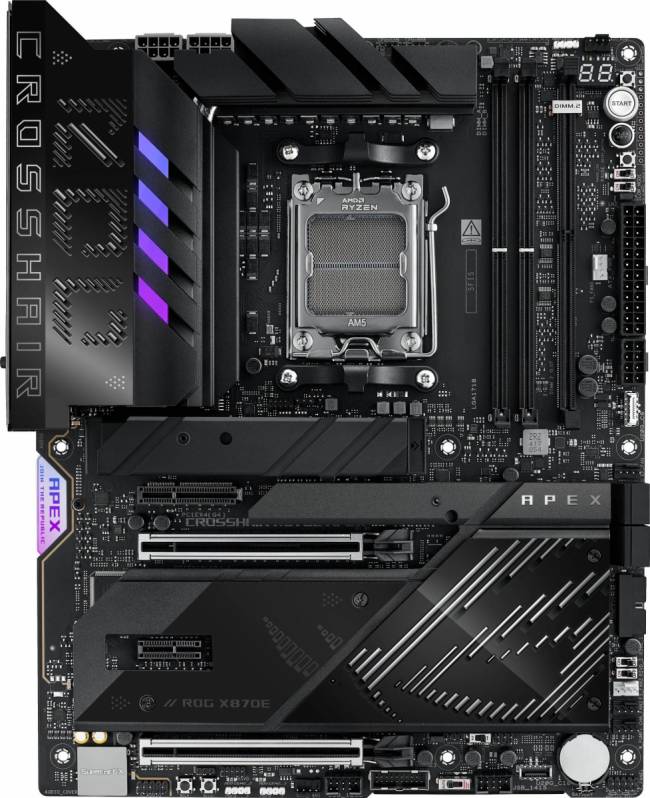Материнская плата ASUS ROG CROSSHAIR X870E APEX — для бизнеса и офиса Материнская плата ASUS ROG CROSSHAIR X870E APEX — для бизнеса и офиса