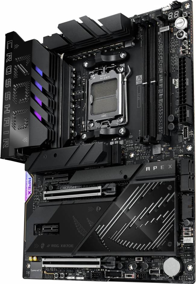 Материнская плата ASUS ROG CROSSHAIR X870E APEX — для бизнеса и офиса Материнская плата ASUS ROG CROSSHAIR X870E APEX — для бизнеса и офиса