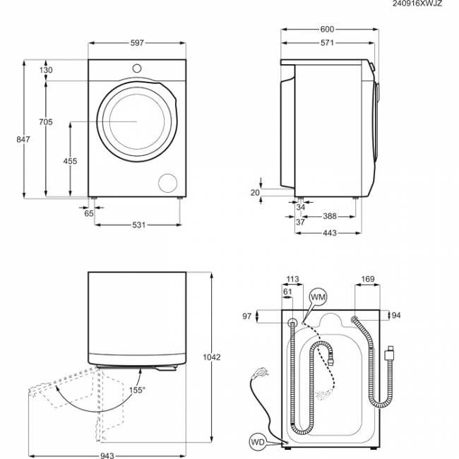 Стиральная машина ELECTROLUX Electrolux EW7W5697QE — для бизнеса и офиса