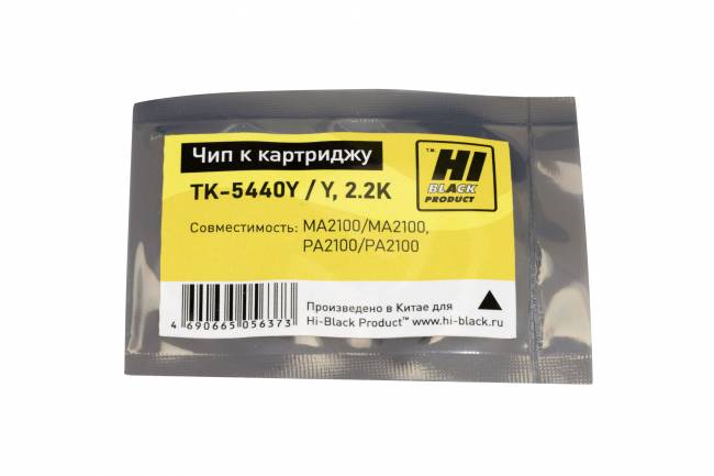 Чип Hi-Black к картриджу  Kyocera Ecosys MA2100/MA2100, PA2100/PA2100  (TK-5440Y) Y, 2.2K — для бизнеса и офиса