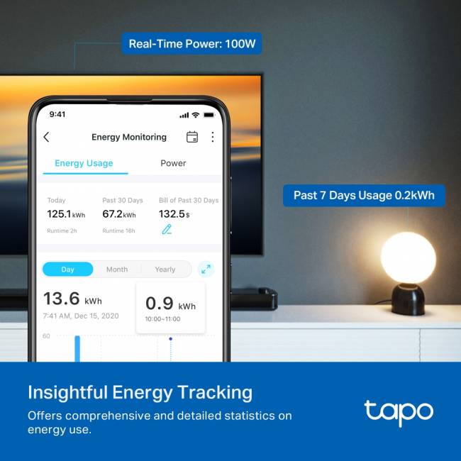 Умный сетевой фильтр TP-Link Tapo P110M — для бизнеса и офиса Умный сетевой фильтр TP-Link Tapo P110M — для бизнеса и офиса