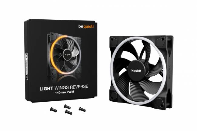Кулер для корпуса be quiet! LIGHT WINGS 140mm PWM Reverse — для бизнеса и офиса