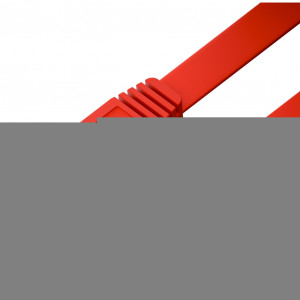 GCR Патч-корд PROF плоский прямой 3.0m, UTP медь кат.6, красный, 30 AWG, ethernet high speed 10 Гбит/с, RJ45, T568B, GCR-52868 Greenconnect GCR-52868