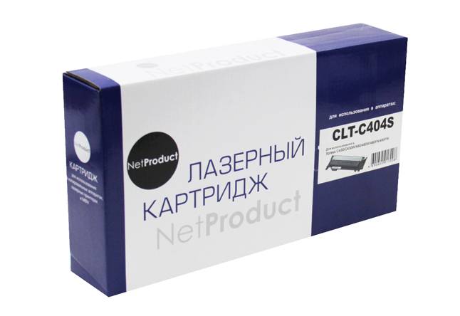 Тонер-картридж NetProduct (N-CLT-C404S) для Samsung Xpress C430/C430W/480/W/FN, C, 1K — для бизнеса и офиса