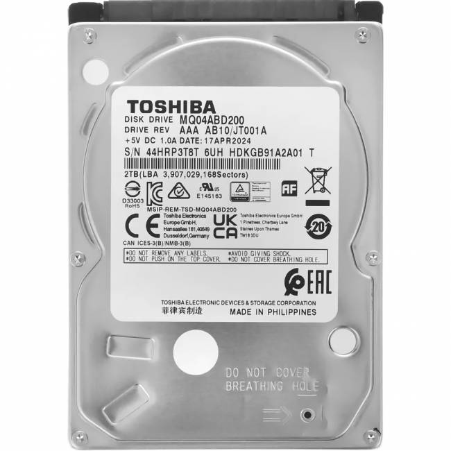 Жесткий диск Toshiba MQ04ABD200R — для бизнеса и офиса