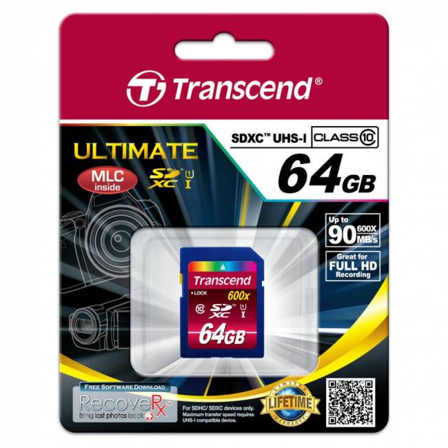 Карта памяти Transcend TS64GSDXC10U1 — для бизнеса и офиса