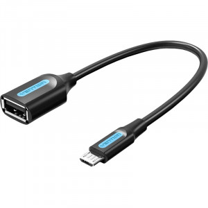 Адаптер переходник Vention OTG USB 2.0 AF/micro B 5pin - 0.15м Адаптер-переходник Vention OTG USB 2.0 AF/micro B (CCUBB)
