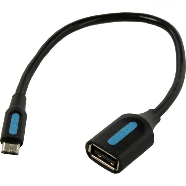 Адаптер переходник Vention OTG USB 2.0 AF/micro B 5pin - 0.15м Адаптер-переходник Vention OTG USB 2.0 AF/micro B (CCUBB)