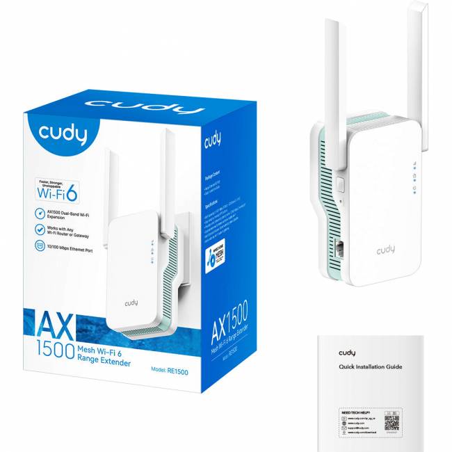 Усилитель Wi-Fi Cudy RE1500 — для бизнеса и офиса