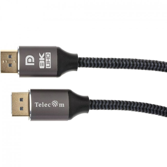 Кабель соединительный DP-DP 1.4V 8K@60Hz  1м, Telecom Pro <TCG750-1M> Кабель Telecom DisplayPort (m)/DisplayPort (m) - 1 м (TCG750-1M)