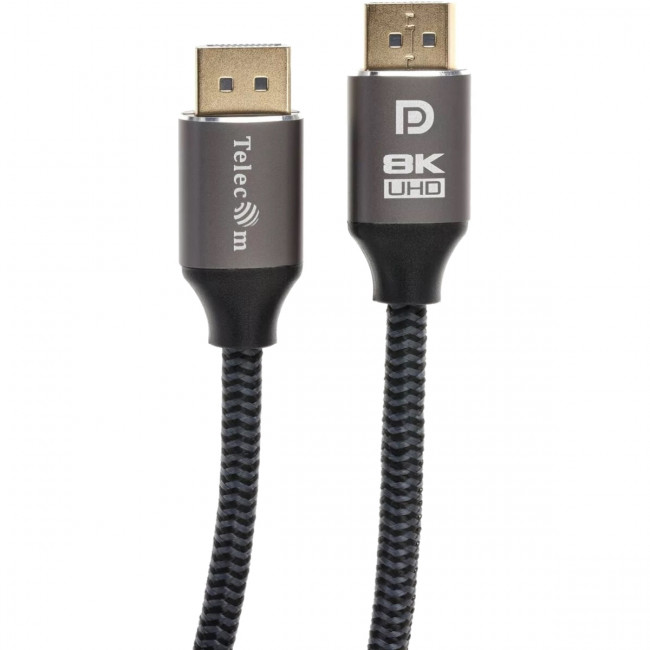 Кабель соединительный DP-DP 1.4V 8K@60Hz  1м, Telecom Pro <TCG750-1M> Кабель Telecom DisplayPort (m)/DisplayPort (m) - 1 м (TCG750-1M)
