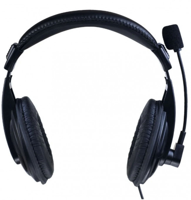 Perfeo компьютерная стерео гарнитура полноразмерная 4TALK черная, переходник Perfeo 4TALK PF_A4528 — для бизнеса и офиса