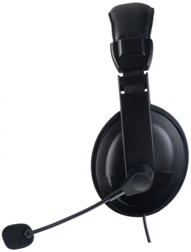 Perfeo компьютерная стерео гарнитура полноразмерная 4TALK черная, переходник Perfeo 4TALK PF_A4528 — для бизнеса и офиса