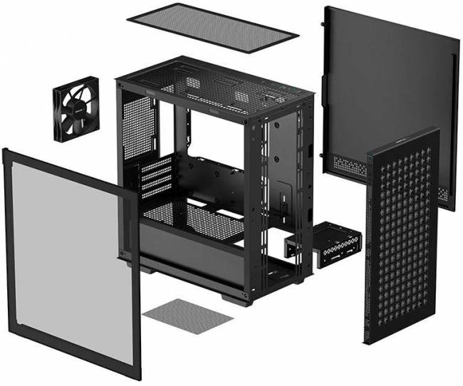 Корпус Deepcool CH370 BLACK — для бизнеса и офиса