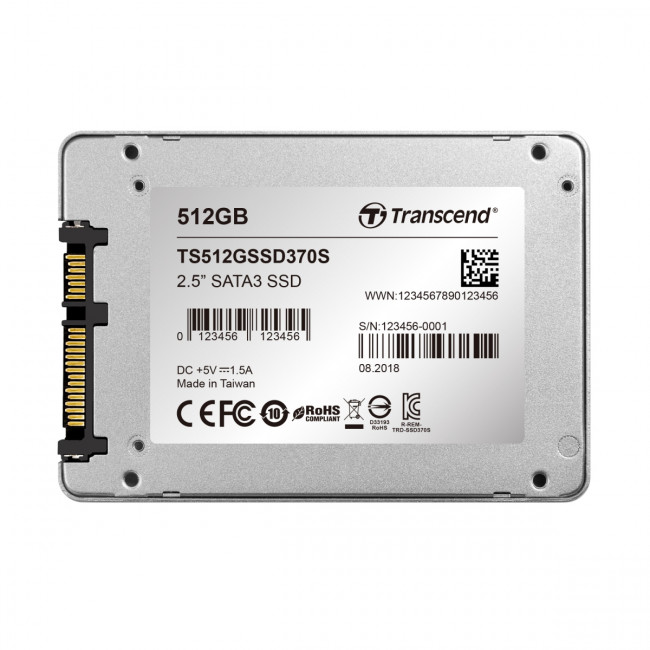 Твердотельный накопитель Transcend SSD370S TS512GSSD370S — для бизнеса и офиса