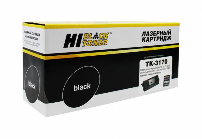 Тонер-картридж Hi-Black (HB-TK-3170) для Kyocera P3050dn/P3055dn/P3060dn, 15,5K, с/ч — для бизнеса и офиса
