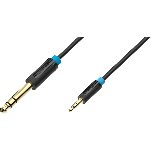 Кабель Vention аудио Jack 6,5 mm M/ 3,5 M - 5 м Кабель Vention jack 6.5 mm(m)/mini jack 3.5 mm(m) - 5 м (BABBJ) — для бизнеса и офиса Кабель Vention аудио Jack 6,5 mm M/ 3,5 M - 5 м Кабель Vention jack 6.5 mm(m)/mini jack 3.5 mm(m) - 5 м (BABBJ) — для бизнеса и офиса