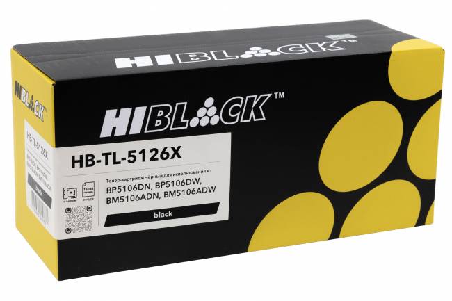 Тонер-картридж Hi-Black (HB-TL-5126X) для Pantum BP5106DN/BP5106DW/BM5106ADN/BM5106ADW, 15K — для бизнеса и офиса