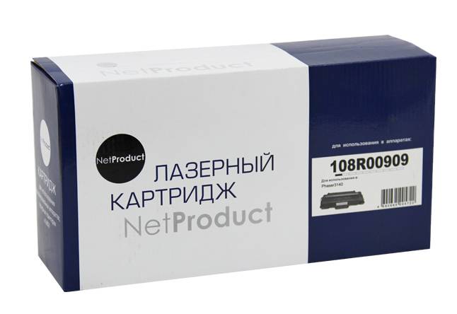 Картридж NetProduct (N-108R00909) для Xerox Phaser 3140/3155/3160, 2,5K — для бизнеса и офиса
