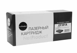Картридж NetProduct (N-CF381A) для HP CLJ Pro MFP M476dn/dw/nw, №312A, C, 2,7K П/У
