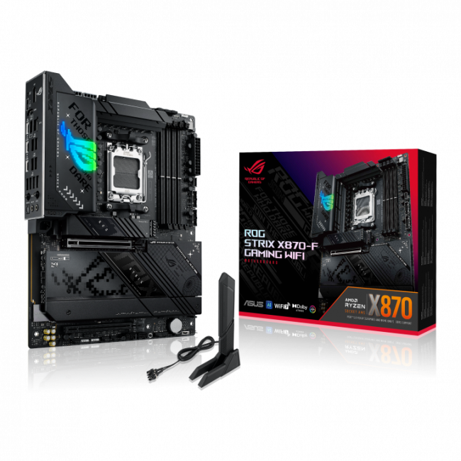 Материнская плата ASUS ROG STRIX X870-F GAMING WIFI (90MB1IV0-M0EAY0) — для бизнеса и офиса Материнская плата ASUS ROG STRIX X870-F GAMING WIFI (90MB1IV0-M0EAY0) — для бизнеса и офиса
