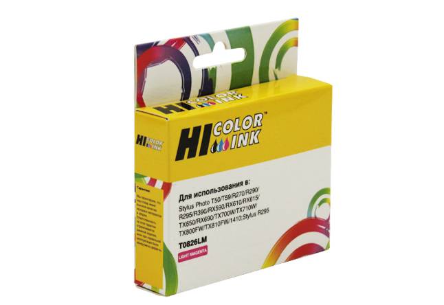 Картридж Hi-Black (HB-T0826) для Epson Stylus R270/295/390/RX590/T50, LM — для бизнеса и офиса