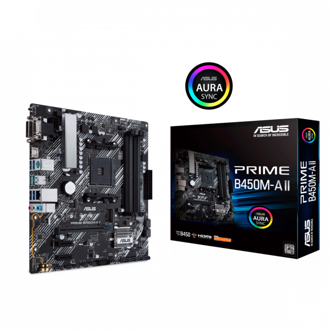 Материнская плата ASUS PRIME B450M-A II — для бизнеса и офиса