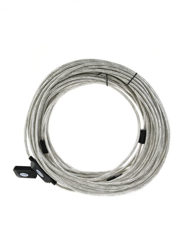Кабель-адаптер USB2.0-repeater, удлинительный активный <Am-->Af> 20м Aopen<ACU823-20M> VCOM USB 2.0 Type-AM - USB 2.0 Type-AF 20м