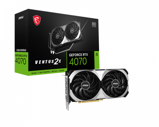 Видеокарта MSI GeForce RTX 4070 SUPER 12G VENTUS 2X OC