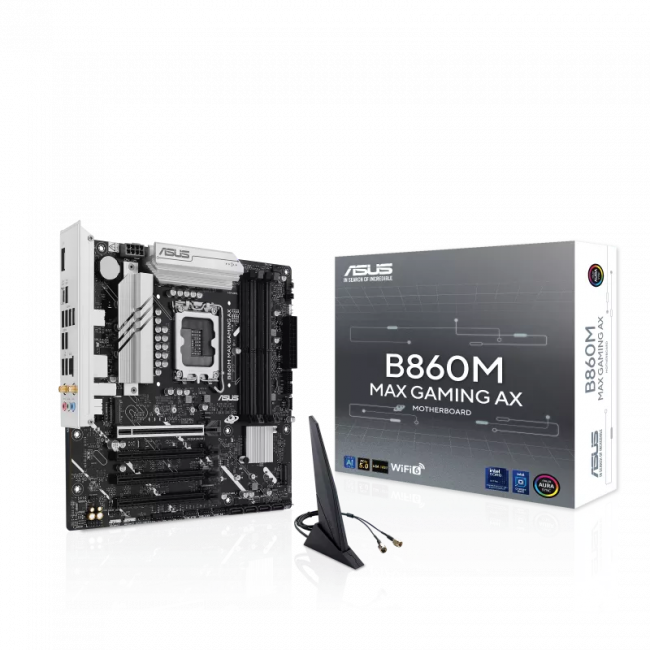 Материнская плата ASUS B860M MAX GAMING AX (90MB1JZ0-M0EAY0) — для бизнеса и офиса Материнская плата ASUS B860M MAX GAMING AX (90MB1JZ0-M0EAY0) — для бизнеса и офиса