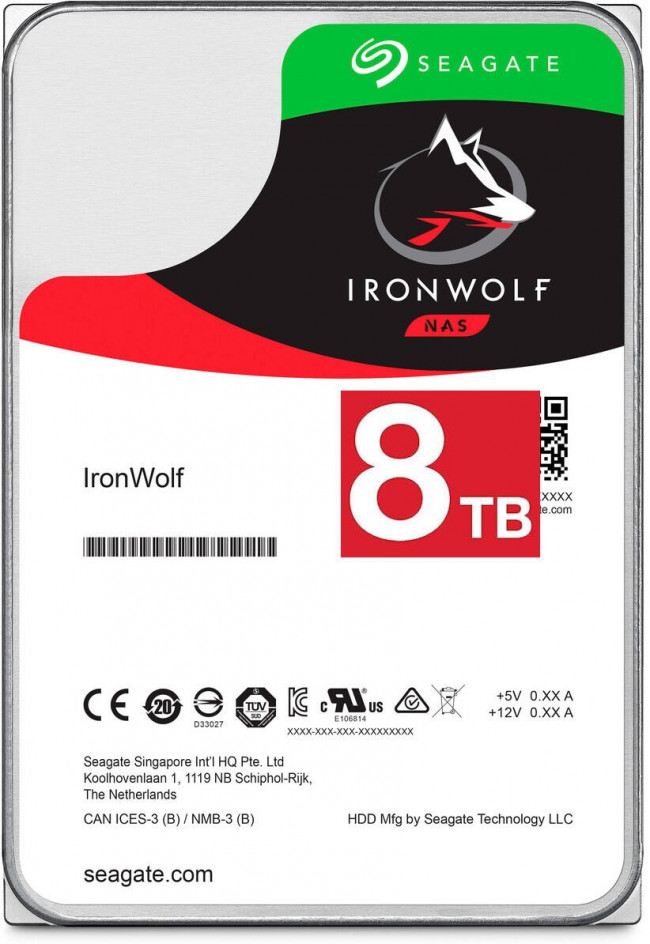 Жесткий диск Seagate IronWolf ST8000VN022 — для бизнеса и офиса