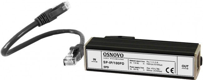 Грозозащита OSNOVO SP-IP/100PD — для бизнеса и офиса