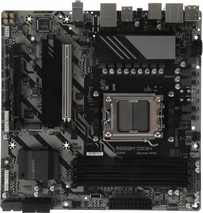 Материнская плата Gigabyte B850M DS3H — для бизнеса и офиса