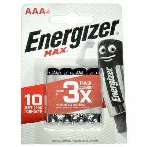 Э\п Energizer AAA LR03 MAX BL4
