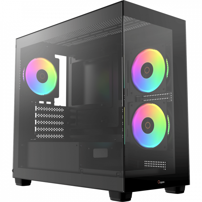 Корпус ПК без блока питания Ocypus Gamma-C52-BKD300XX-GL — для бизнеса и офиса Корпус ПК без блока питания Ocypus Gamma-C52-BKD300XX-GL — для бизнеса и офиса