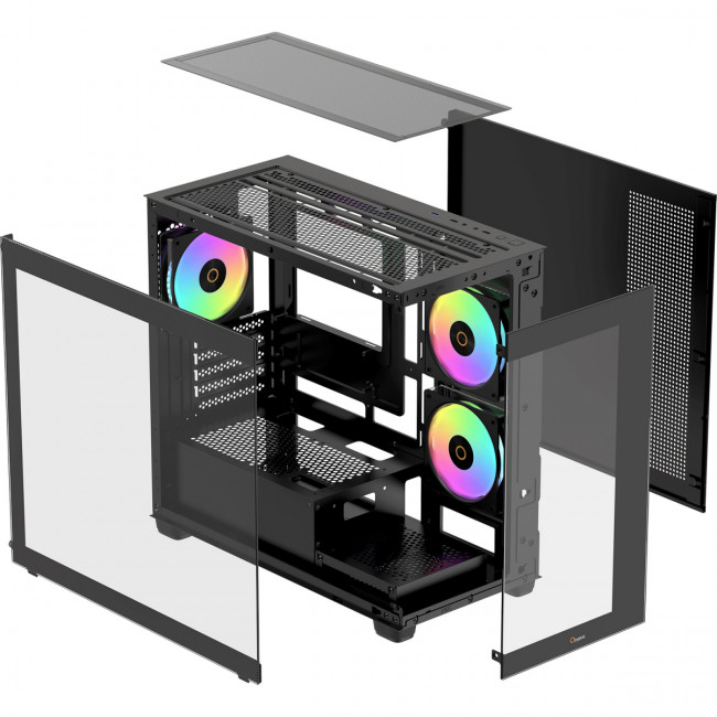 Корпус ПК без блока питания Ocypus Gamma-C52-BKD300XX-GL — для бизнеса и офиса Корпус ПК без блока питания Ocypus Gamma-C52-BKD300XX-GL — для бизнеса и офиса