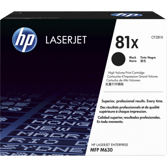 Тонер-картридж HP 81X Black Original LaserJet Toner Cartridge (CF281X)