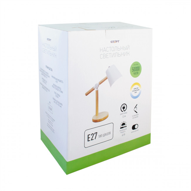 Светильник настольный СТАРТ CT83 белый-- 12 цоколь E27 Светильник настольный СТАРТ CT83 белый - 12 цоколь E27