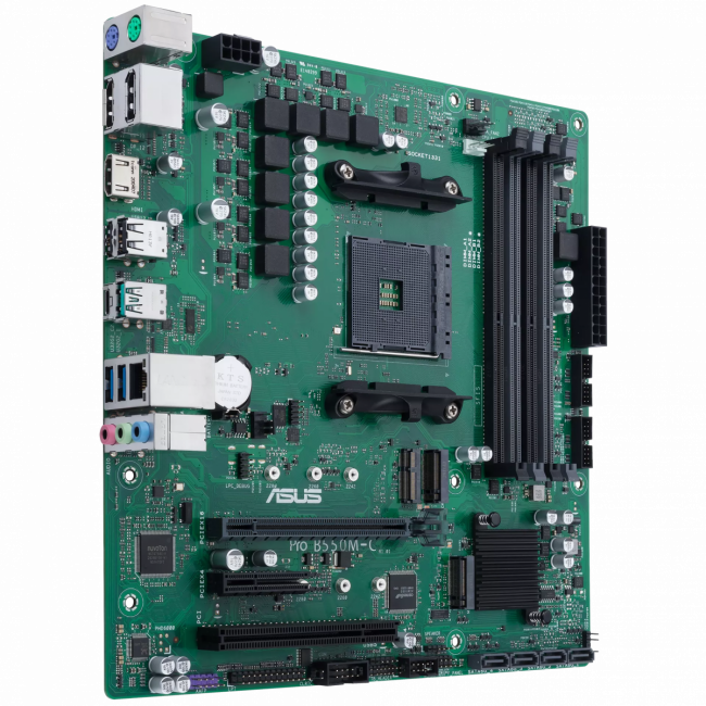 Материнская плата ASUS PRO B550M-C / CSM — для бизнеса и офиса Материнская плата ASUS PRO B550M-C / CSM — для бизнеса и офиса