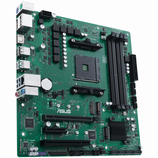 Материнская плата ASUS PRO B550M-C / CSM — для бизнеса и офиса Материнская плата ASUS PRO B550M-C / CSM — для бизнеса и офиса