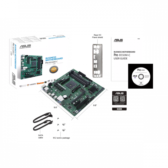 Материнская плата ASUS PRO B550M-C / CSM — для бизнеса и офиса Материнская плата ASUS PRO B550M-C / CSM — для бизнеса и офиса