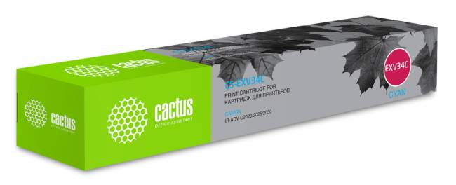 - Cactus CS-EXV34C — для бизнеса и офиса
