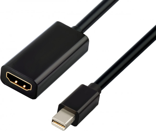 Greenconnect Адаптер-переходник Apple mini DisplayPort 20M > HDMI 19F, черный, GCR-50930 Greenconnect Mini DisplayPort (m) - HDMI (f) — для бизнеса и офиса