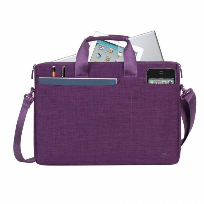 Сумка для ноутбука 15.6" Riva 8335 PURPLE — для бизнеса и офиса Сумка для ноутбука 15.6" Riva 8335 PURPLE — для бизнеса и офиса