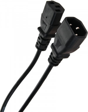 Кабель монитор - компьютер (UPS -> устройство) 220V {IEC-320-C13/C14}  <TP020-1.8-BK> 1,8м Telecom TP020-1.8-BK