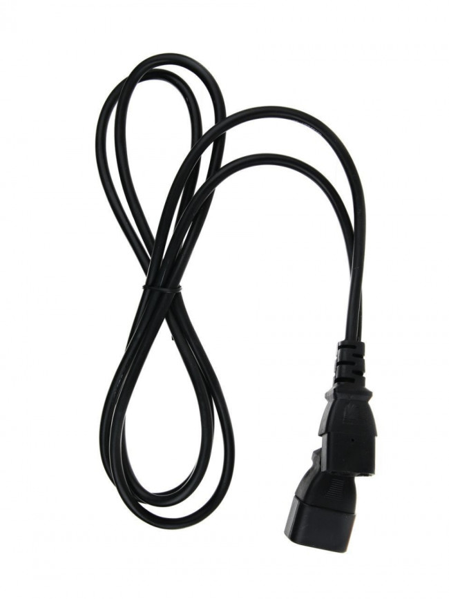Кабель монитор - компьютер (UPS -> устройство) 220V {IEC-320-C13/C14}  <TP020-1.8-BK> 1,8м Telecom TP020-1.8-BK