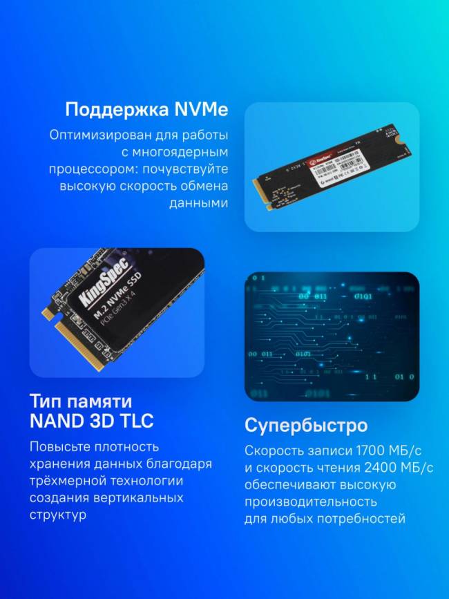 Накопитель SSD SHENZHEN KINGSPEC ELECTRONICS TECHNOLOGY CO LTD NE-512 — для бизнеса и офиса