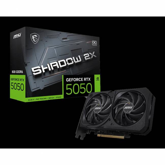 Видеокарта MSI RTX 5050 8G SHADOW 2X OC — для бизнеса и офиса
