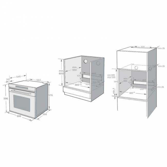 Электрический духовой шкаф KORTING Korting OKB 1351 S GSCW — для бизнеса и офиса